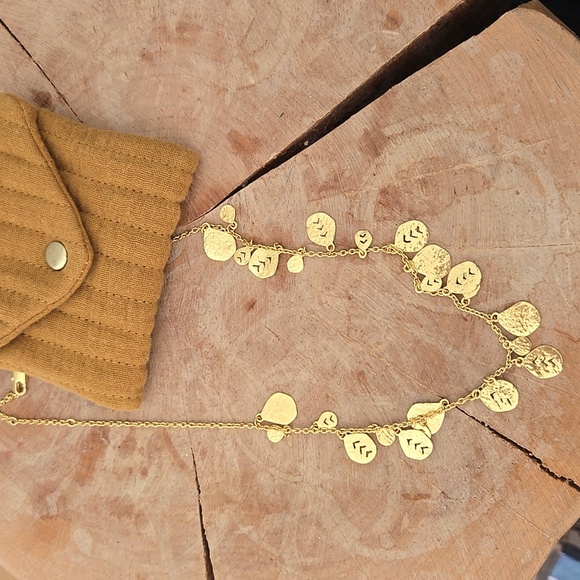 Sézane Felipa Necklace – Gold-Plated Statement Chain, Sold Out! , VGUC, - Picture 11 of 15